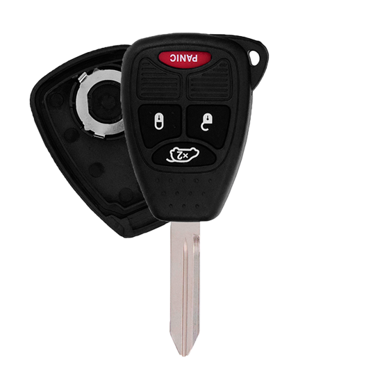 Metallo PREMIUM For Chrysler-Dodge-Jeep 4-Button OHT692427AA Small Button w/Hatch Remote Head Key Shell y (T) #1608