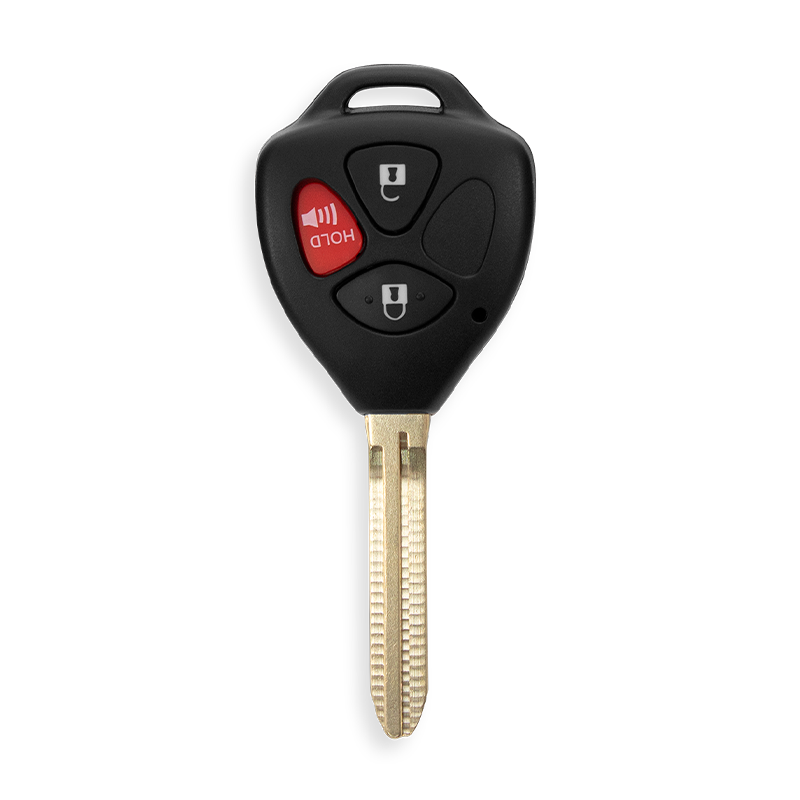 Metallo PREMIUM For Toyota 3-Button BBY41TG29T Remote Head Key Shells (T) #1586