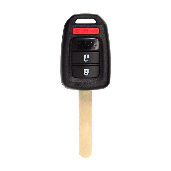 Metallo PREMIUM For Honda 2nd Gen 3-Button 2013-2016 Remote Head Key Shells (T) #1622