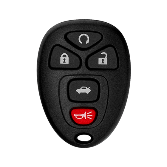 For GM 5-Button OUC60270-OUC60221 w/Trunk Keyless Entry Remote Shells (E ) #1795