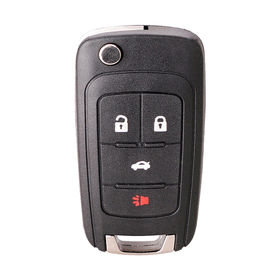 Metallo PREMIUM For Chevrolet 4-Button w/Trunk Flip key Shells (T) #1840