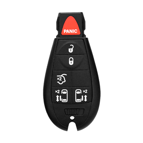 For Jeep-Volkswagen 2008-2013 6-Button IYZ-C01C (PN:68051666AB-AH) w/Hatch-RS & Glass PEPS 2nd-Gen Philips 46 433Mhz Fobik Smart Key #43