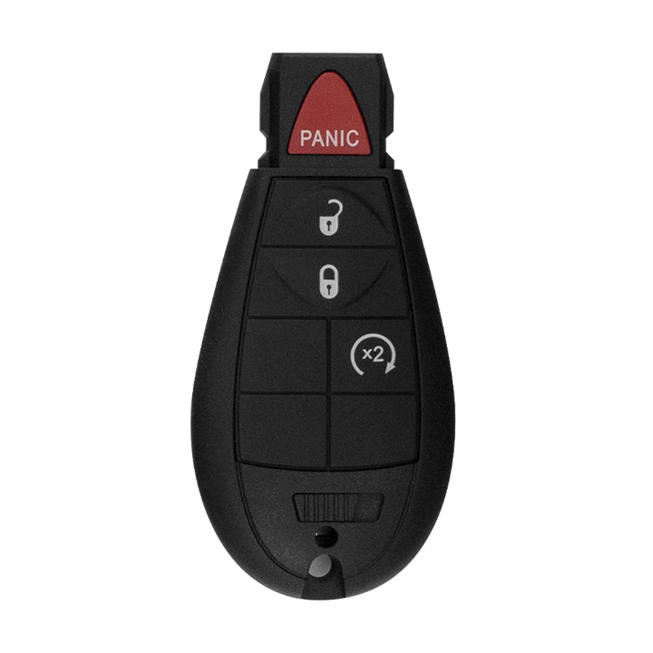 Metallo PREMIUM For Chrysler 4-Button IYZ-C01C w/RS Fobik Smart Keys Shells (T) #1881