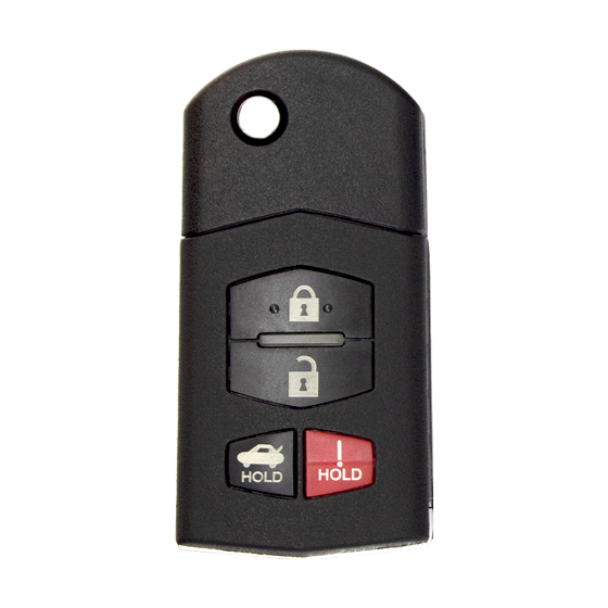 For Mazda 3/Mazda 6/Speed3/Miata/MX5 2006-2015 4-Button BGBX1T478SKE125-01 (PN:BBM4-67-5RY) w/Trunk 315Mhz Remote Flip Key (B) #111