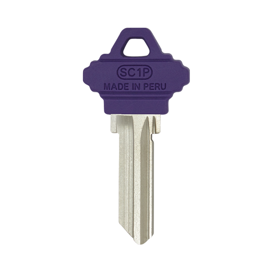 SC1EU-P Violet Residential Plastic Head Key #1906