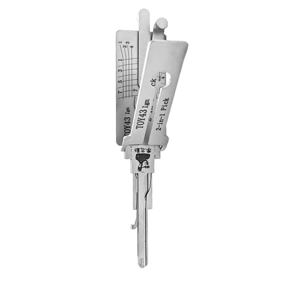 Original Lishi 2 in 1 8-Cut for Toyota TOY43 Ignition