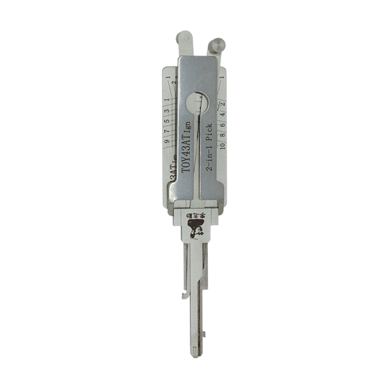 Original Lishi 2 in 1 10-Cut for Toyota TOY43AT Ignition #L1010