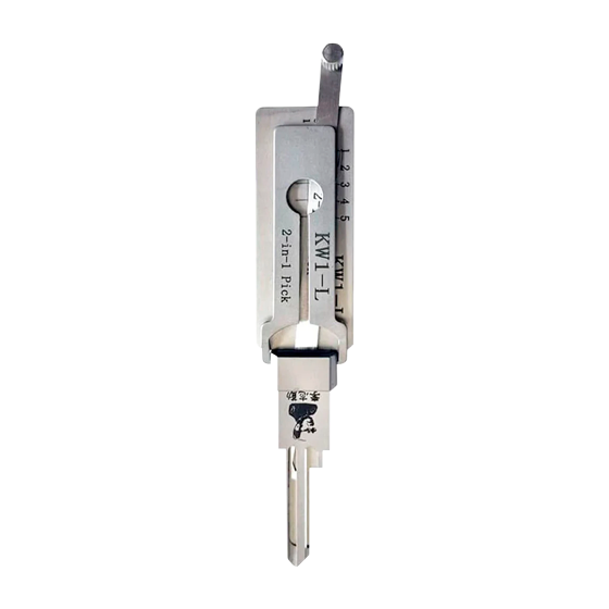 Original Lishi 2 in 1 for Reverse side of +KW1-L 5 Pines (Anti-Glare)