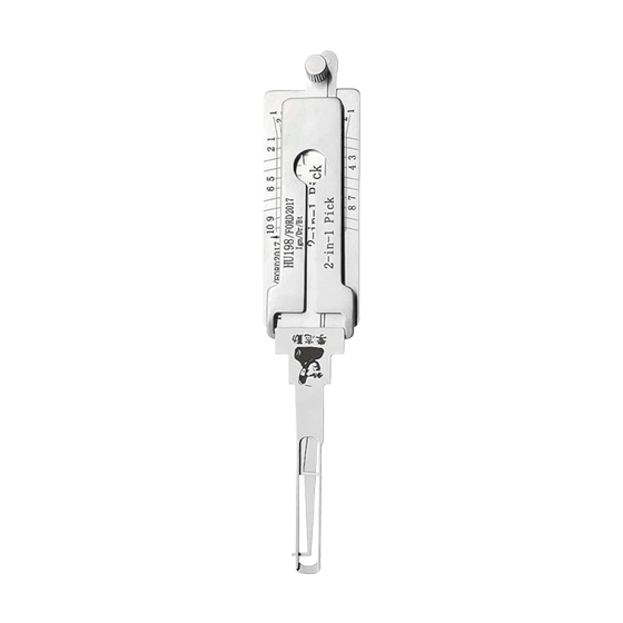 Original Lishi 2 in 1 8-Cut for Ford HU198 #L1100