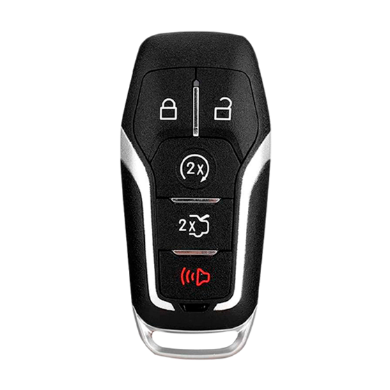 For Ford 2013-2017 5-Button M3N-A2C31243300 w/Trunk & RS PROX HU101 Smart Key Shell (E ) #1732
