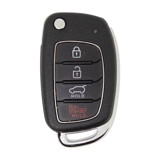 For Hyundai Santa Fe 2013-2016 4-Button TQ8-RKE-3F04 (PN:95430-4Z100/9540-4Z101) w/Hatch & Liftgate 315Mhz Remote Flip Key (E ) #377