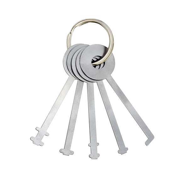 5-Pack Warded Padlock Pick Set (Lock Monkey)