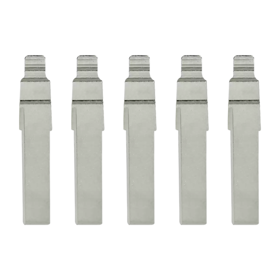 5-Pack AUDI/Volkswagen HU66 Flip Key Blade w/Roll Pins for Xhorse Remotes