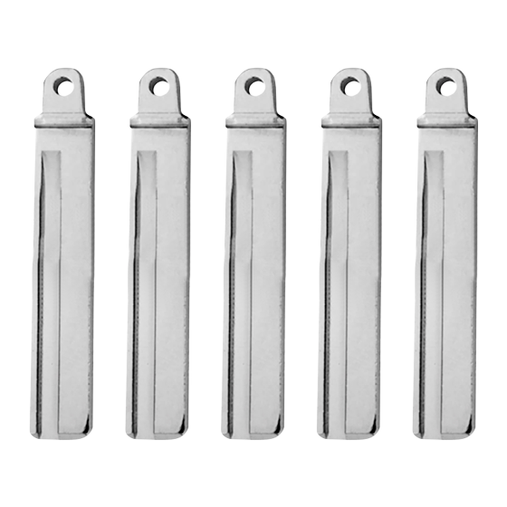 5-Pack HYN17 For Xhorse Remotes Flip Key Blade w/Roll Pins