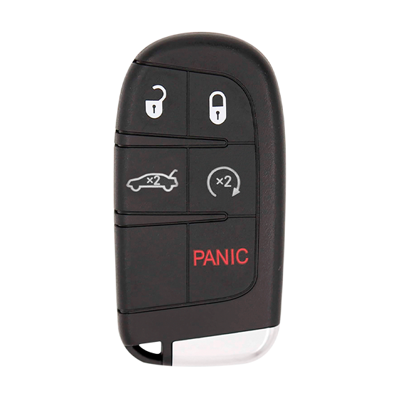 For Chrysler-Dodge-Jeep 5-Button M3N40821302 w/Trunk & RS Smart Keys Shells #1676