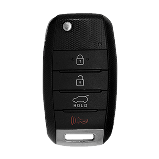 Metallo PREMIUM For KIA (SUV's) 4-Button HY15 Blade NEW Model w/Trunk Flip key Shells (T) #1660