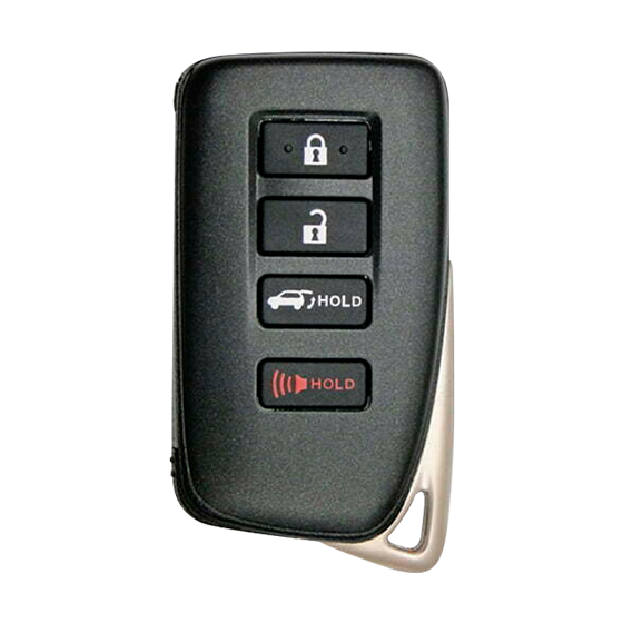Metallo PREMIUM For Lexus (SUV's) 4-Button HYQ14FBA w/Hatch & Hold Smart Keys Shells (T) #1682