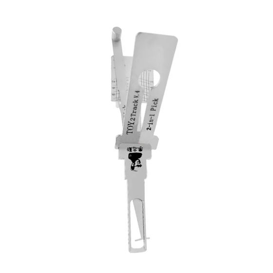 Original Lishi for 2-in-1 8-Cut for Toyota-Lexus 80K-Series (Thin 2-Track) (Anti-Glare) #L2873