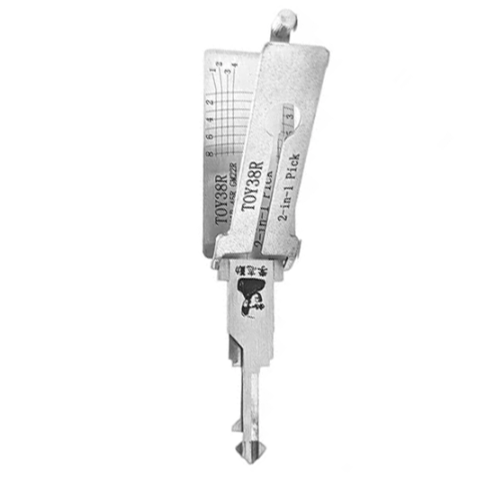 Original Lishi 2 in 1 8-Cut for Toyota TOY38R/TR40/TR44/B72 Ignition (Key Reader) #L1004