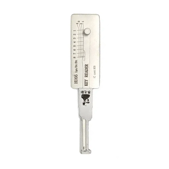 Original Lishi 2 in 1 8-Cut for VW-Audi HU66 (Generation 1 & 2) Ign/Dr/Bt