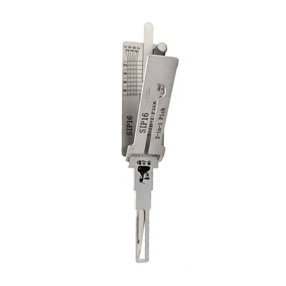Original Lishi 2 in 1 9-Cut for Fiat-Alfa Romeo-Maserati-Lancia SIP16 Ign/Dr (Anti-Glare) #L1101