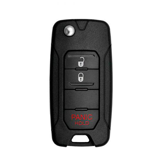 For Fiat-Jeep 2015-2019 3-Button 2ADFTFI5AM433TX Flip Key Shells #1742